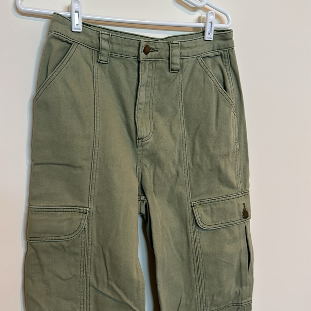 Billabong Leia Green Cargo Jeans Pants - Picture 3 of 8